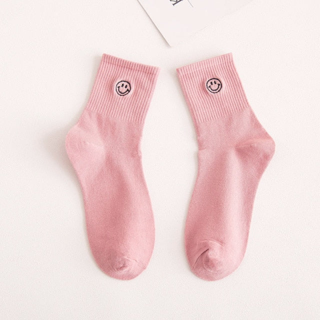 Smiley Face Cartoon Socks